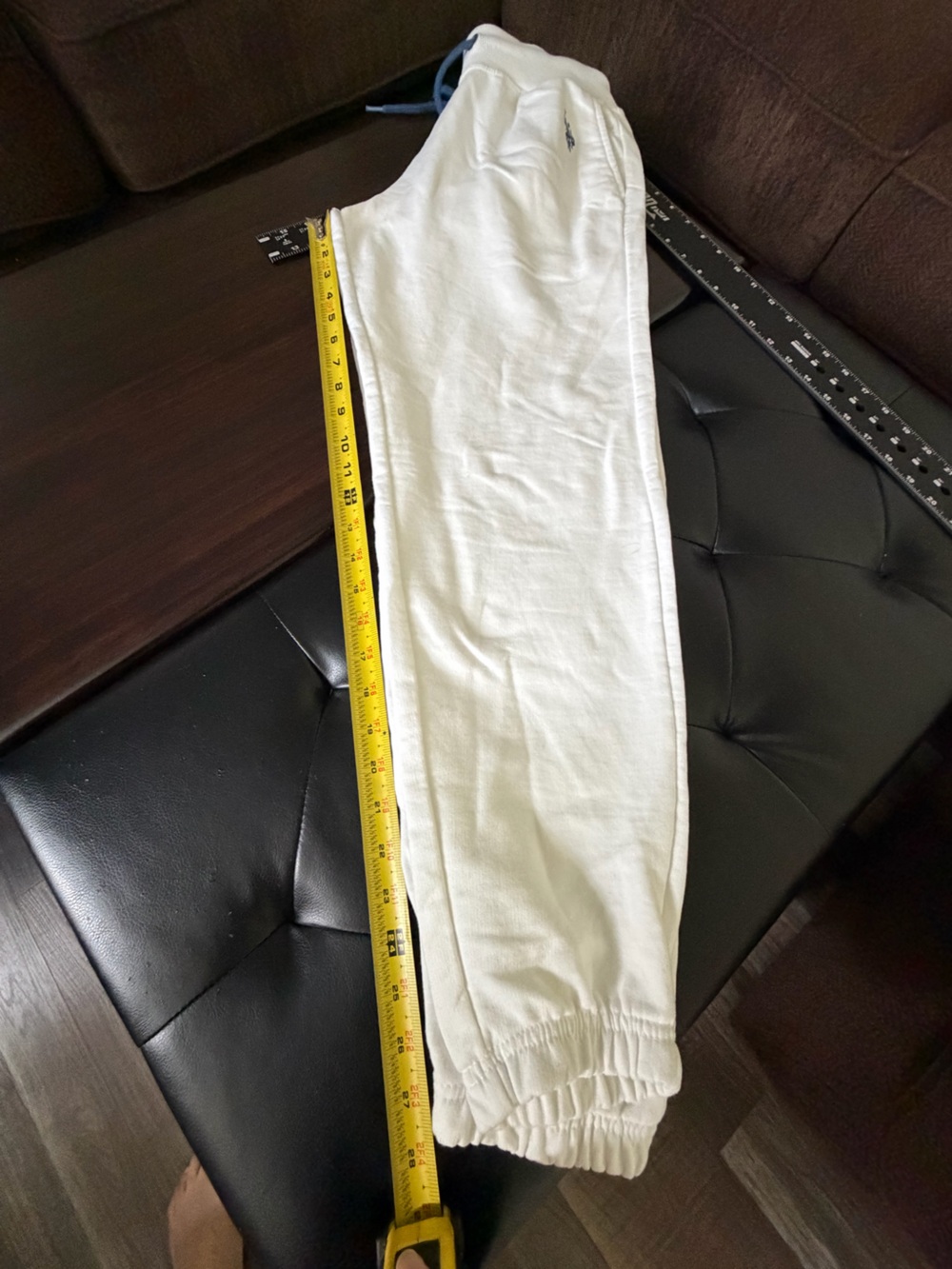 U.S. Polo Assn. White Athletic sweatpants with Blue Drawcord - Picture 5 of 5